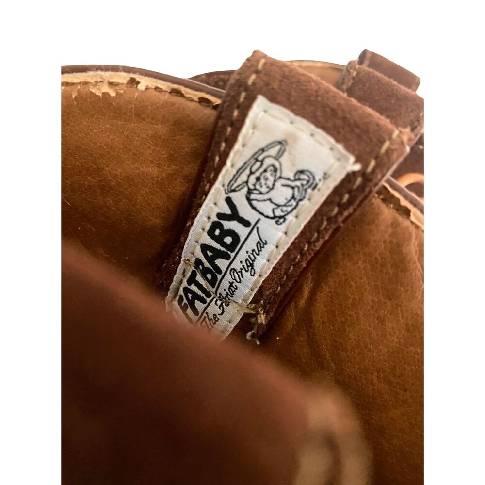Ariat Fatbaby Embroidered Women's Boots 8.5 B Brown Leather Round Toe Chunky - Picture 7 of 7